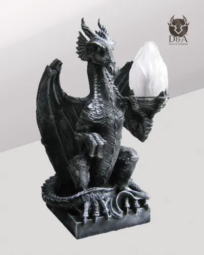 Decorazione lampada drago fantasy