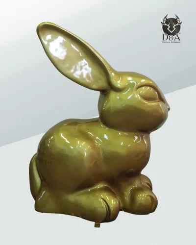 Animais | Estátua e escultura em resina de um coelho