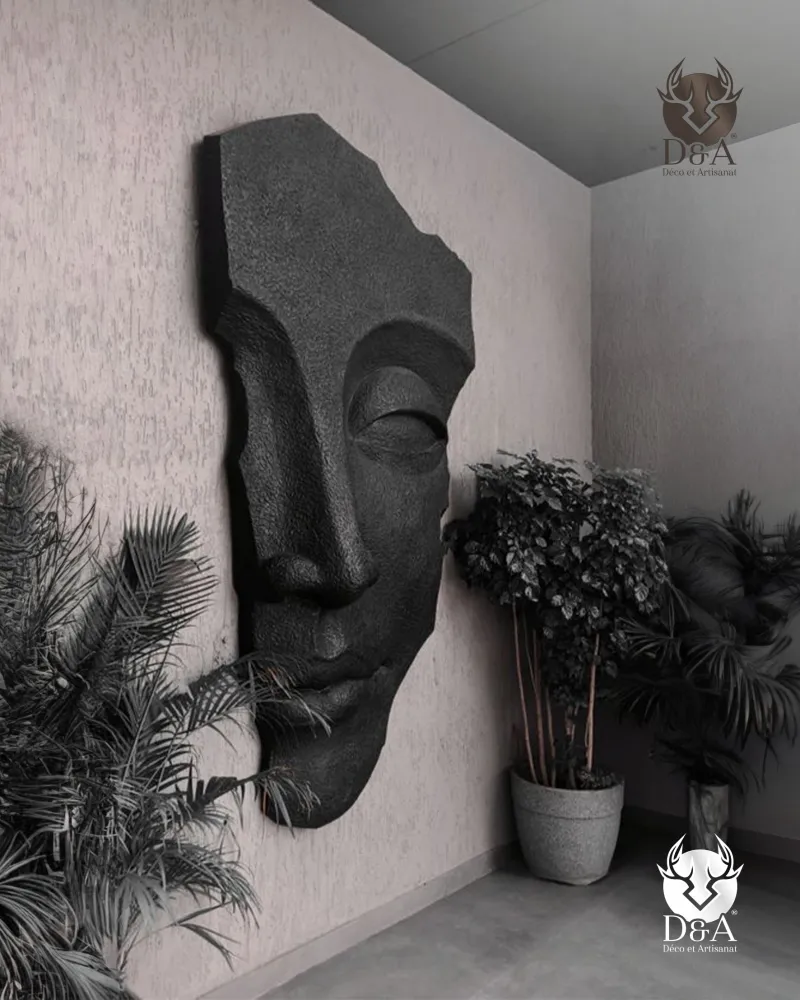 Zwart half gezicht - Ontwerpbeeld