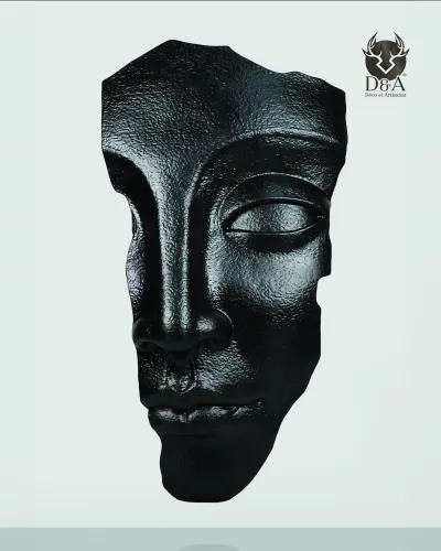 Zwart half gezicht - Ontwerpbeeld