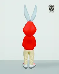 Zajec drsalec - dekorativni oblikovalski kip