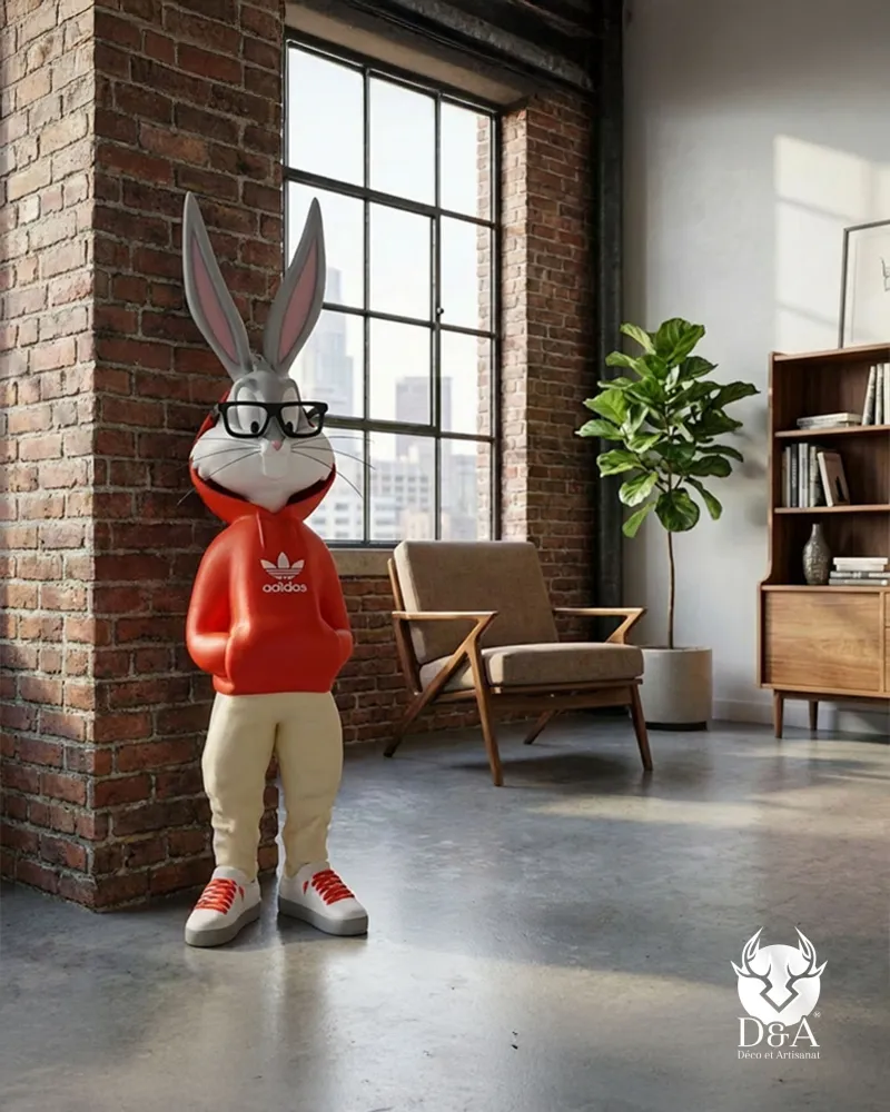 Zajec drsalec - dekorativni oblikovalski kip