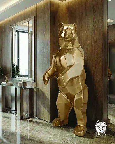 Bärenstatue als Designer-Dekoration