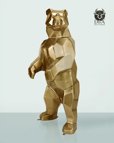 Estátua de urso para decoração de designer