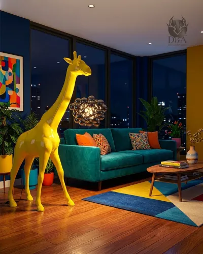 Giraffa XL - animali in resina