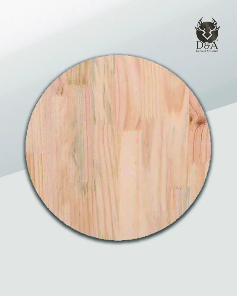 Solid pine tabletop, industrial style