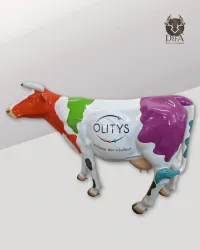 Vache personnalisée avec logo entreprise