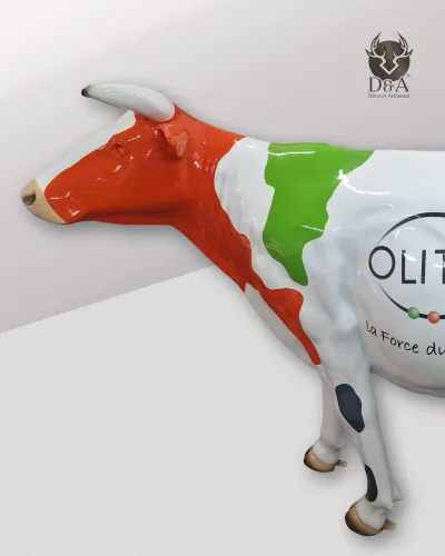 Vache personnalisée avec logo entreprise
