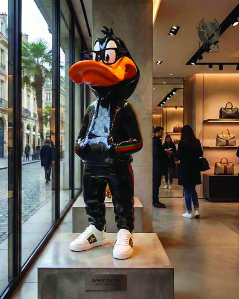 Pato Gucci - Estátua Decorativa de Designer