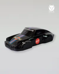 Coche miniatura 911 montado en la pared