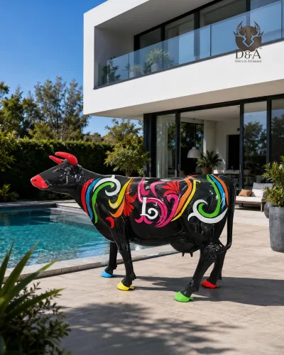 Vaca com inicial personalizada