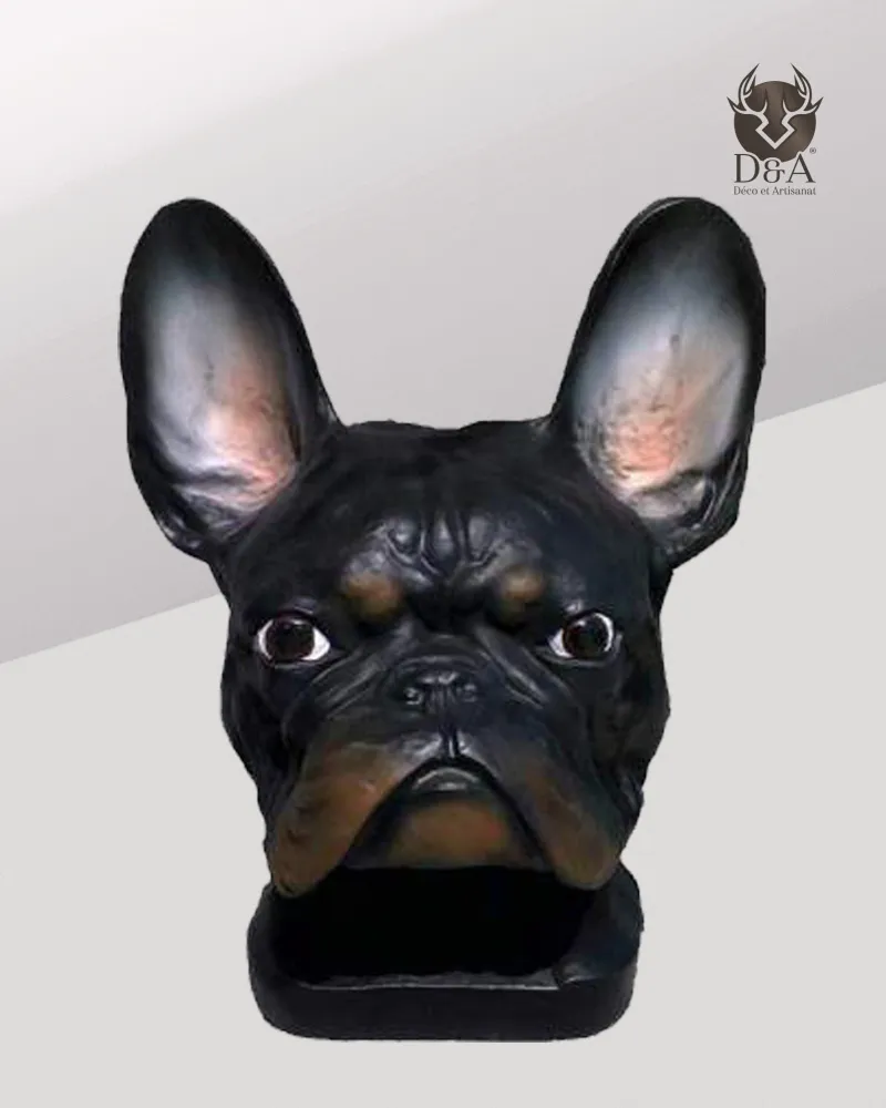 Tête de bouledogue français