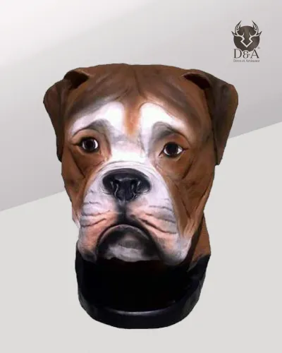 Dekorativer Boxerkopf