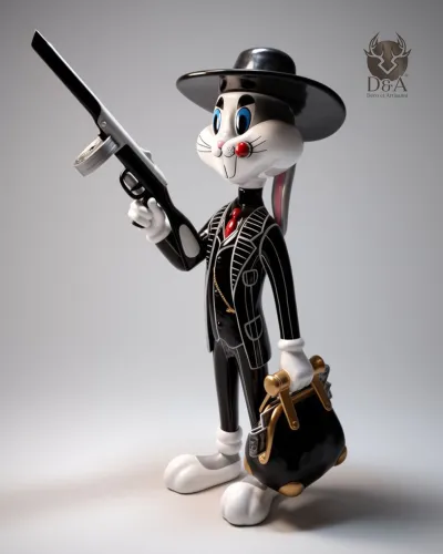 Al Capone Konijn - Decoratief designbeeld