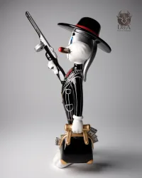 Al Capone Konijn - Decoratief designbeeld