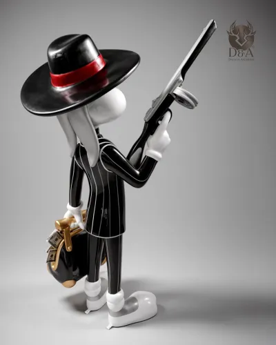 Al Capone Konijn - Decoratief designbeeld