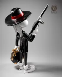 Al Capone Konijn - Decoratief designbeeld