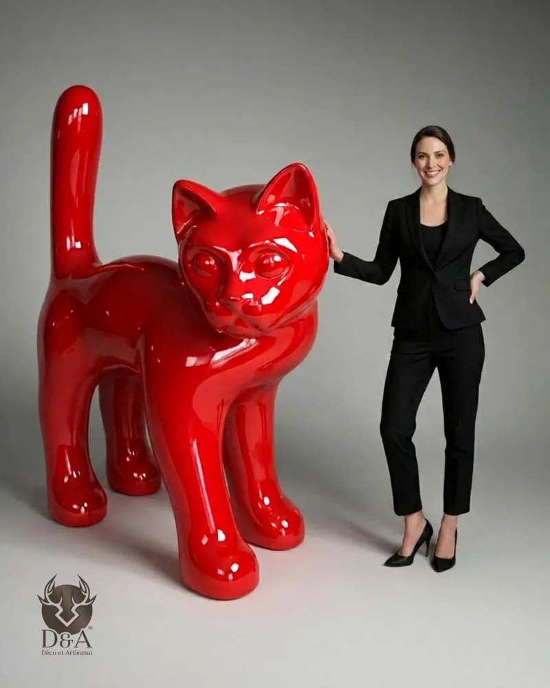 Gato gigante para personalizar - animais de resina