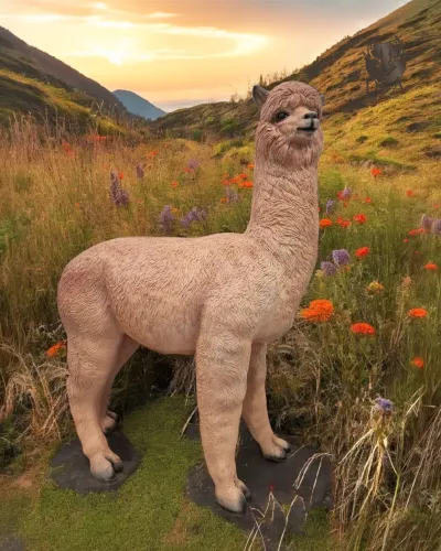 Realistische lama-decoratie
