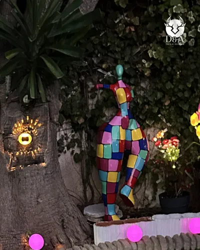 Uitbundige vrouw Multicolour XL - 2