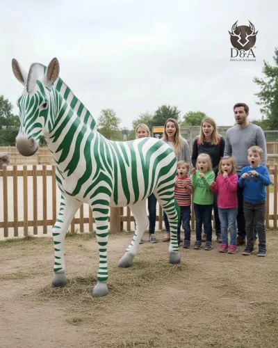 Zebra de resina de fibra para personalizar