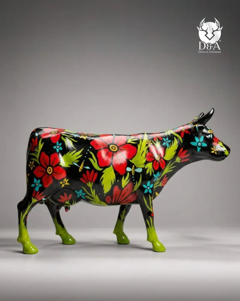 Vache Pop Art Floral