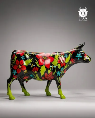 Vache Pop Art Floral