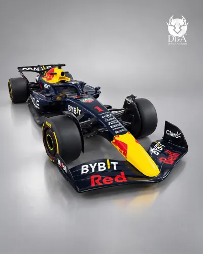 Red Bull Racing Formule 1 Muurreplica 180 cm – Decoratieve sculptuur voor Formule 1-races