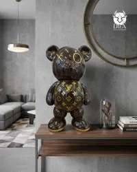copy of Louis Vuitton Monogrammen zittende teddybeer - 1