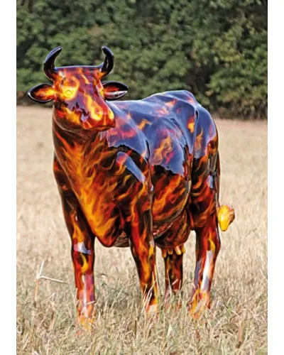 Vache FLAMME - Déco et Artisanat - 1