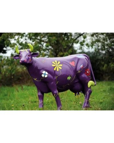 Vache FLEURS - Déco et Artisanat - 1