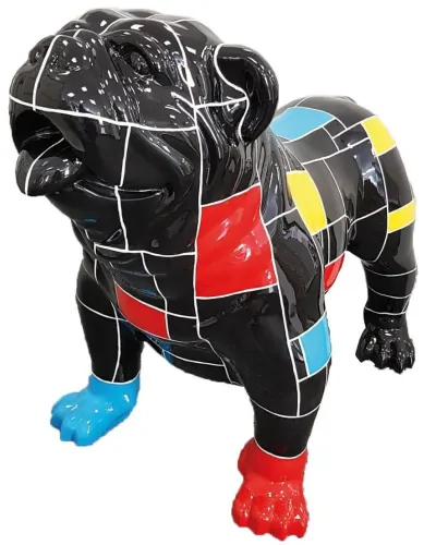 Bulldogge MONDRIAN - Déco et Artisanat - 1
