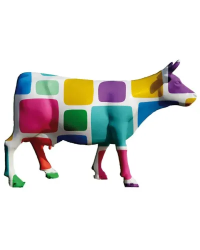 vaca multicolorida - Déco et Artisanat - 1