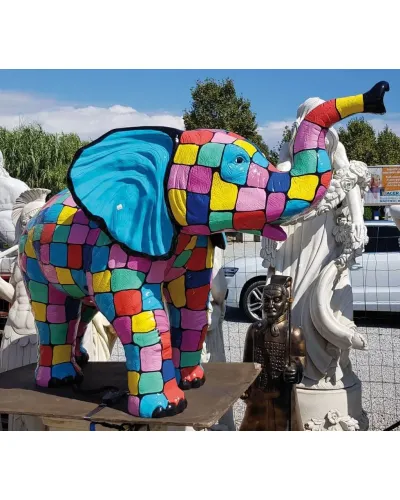 MEHRFARBIGER Elefant - Déco et Artisanat - 1