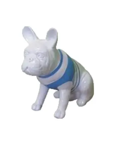 Bulldog Bulldog ASSIS MARIN en résine polyester résistant au gel et à la pluie.