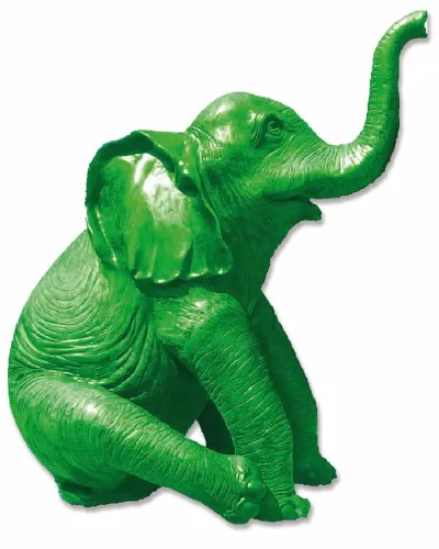 Sitting giant elephant - Déco et Artisanat - 1