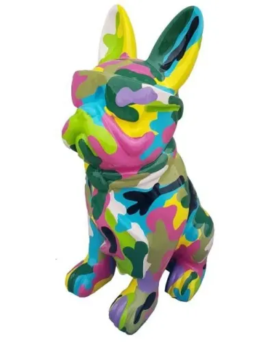 Bulldog Armée cravate en résine polyester résistant au gel et à la pluie.