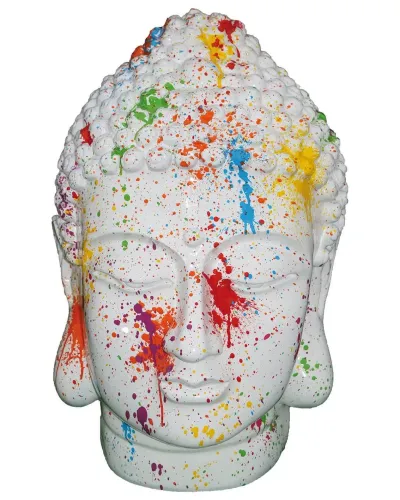 Tête Bouddha M SPLASH - Déco et Artisanat - 1