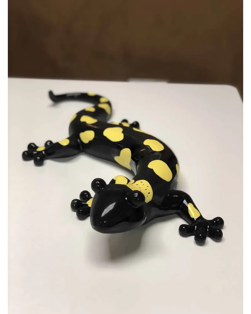 Sculpture Décorative En Résine Représentant Une Salamandre - Multicolore - Objet De Décoration Unique
