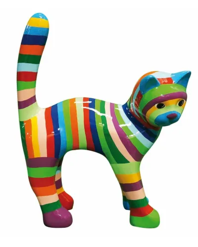 Chat RAYE MULTICOLORE - Déco et Artisanat - 1