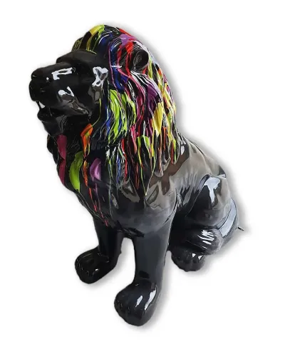 Löwe sitzt XL Mähne Müll - Déco et Artisanat - 1