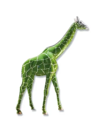 Girafe XXL Verte et Blanche - Déco et Artisanat - 1