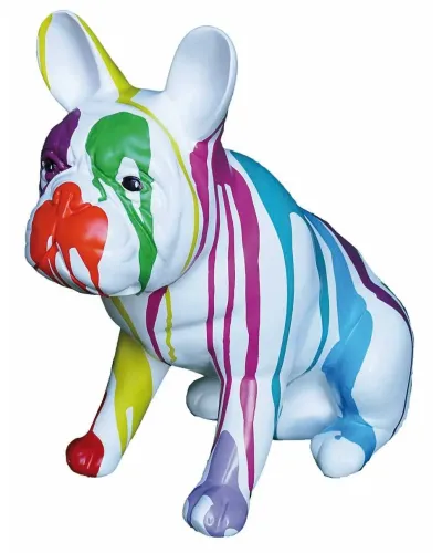 Bulldog Bulldog SEATED TRASH in polyester resin resistant to frost and rain.
