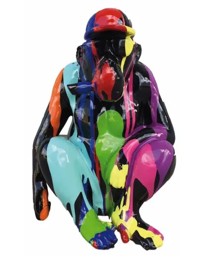 TRASH Zigarrenaffe aus frost- und regenbeständigem Polyesterharz