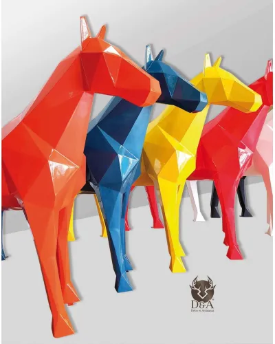 Facettiertes Pferdedesign - Déco et Artisanat - 2