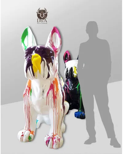 Bulldog XXL assis Trash - Déco et Artisanat - 1
