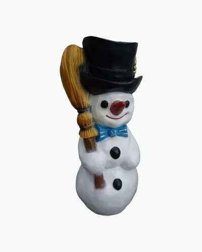 Petit bonhomme de neige en résine polyester résistant au gel, pluie et au soleil. Déco et Artisanat - 1