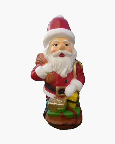 Père Noël avec des cadeaux en résine polyester résistant au gel, pluie et au soleil. Déco et Artisanat - 1