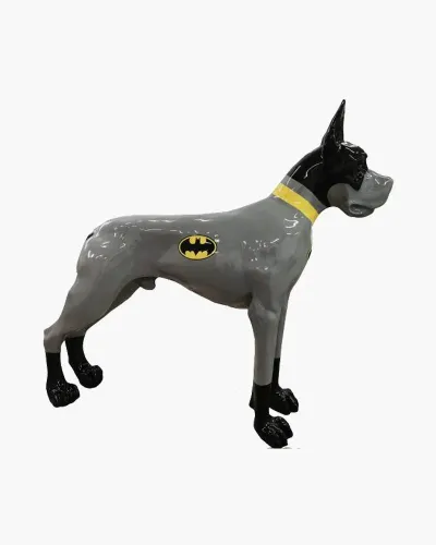 Batman mastiff in polyester resin resistant to frost, rain and sun. Déco et Artisanat - 1