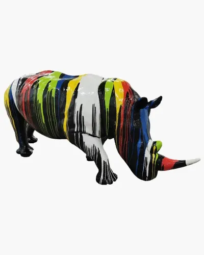 Rhinocéros Trash à taille réelle - Déco et Artisanat - 1